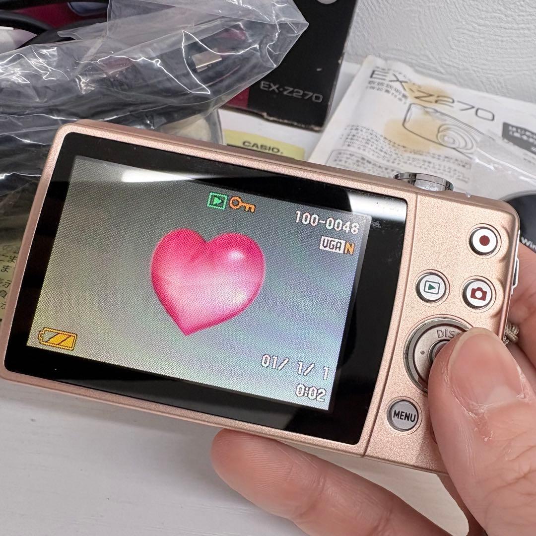 希少】 CASIO EXILIM EX-Z270 ピンク 動作品 デジカメ - メルカリ