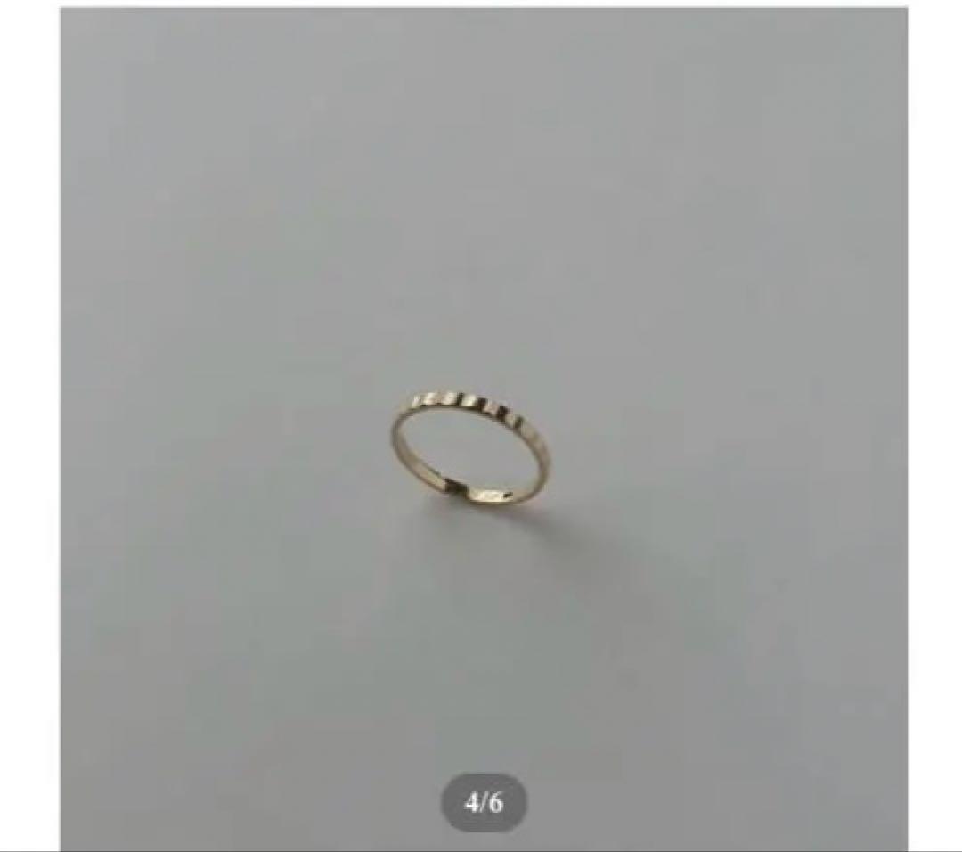 peau jewelry クラシックベゼルリング/K10YG 11号