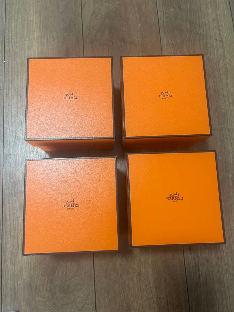 HERMES】エルメス 時計ケース空箱 オレンジボックス 4個セット - メルカリ