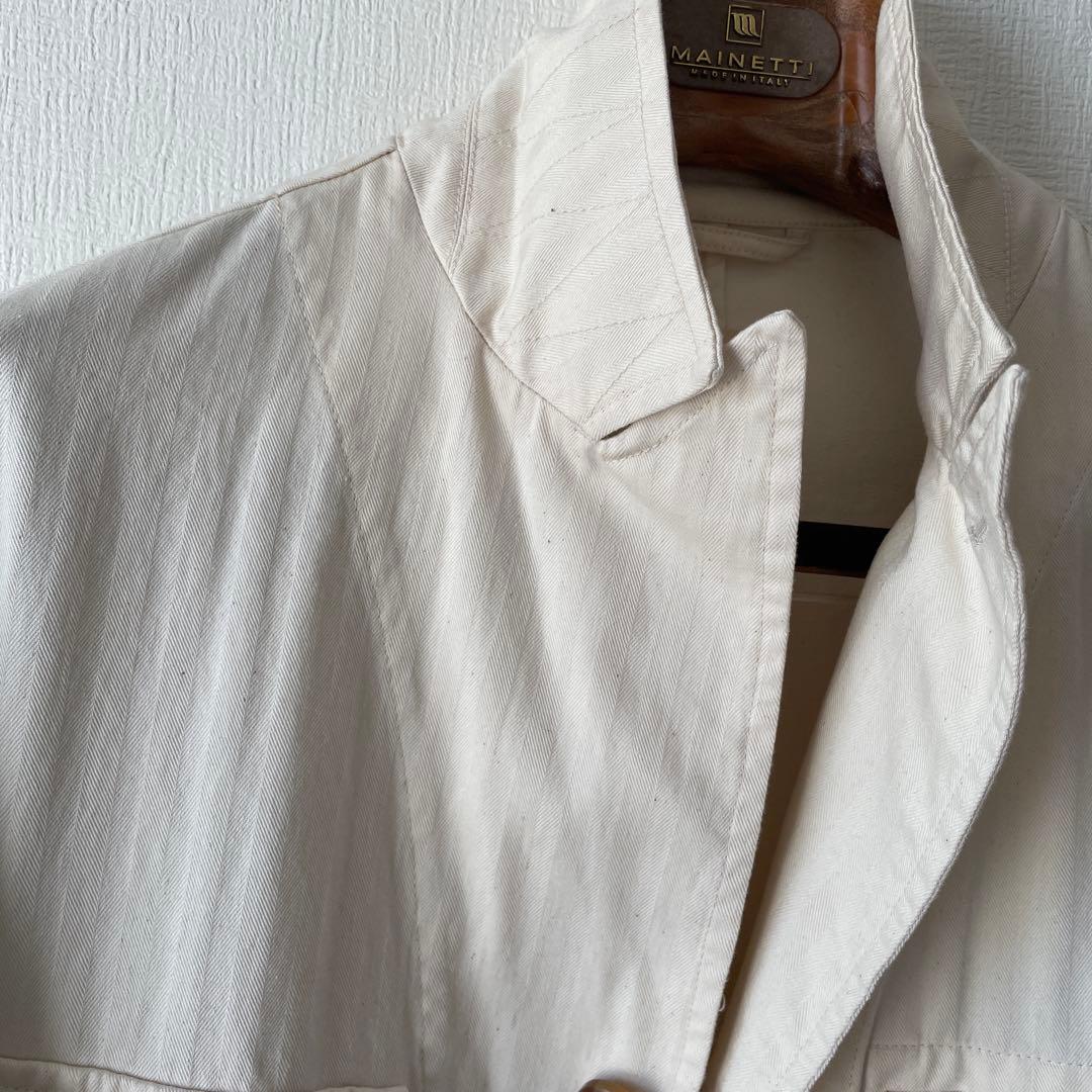 RR/アールアール サファリジャケット コットン 46 エクリュ - メルカリ