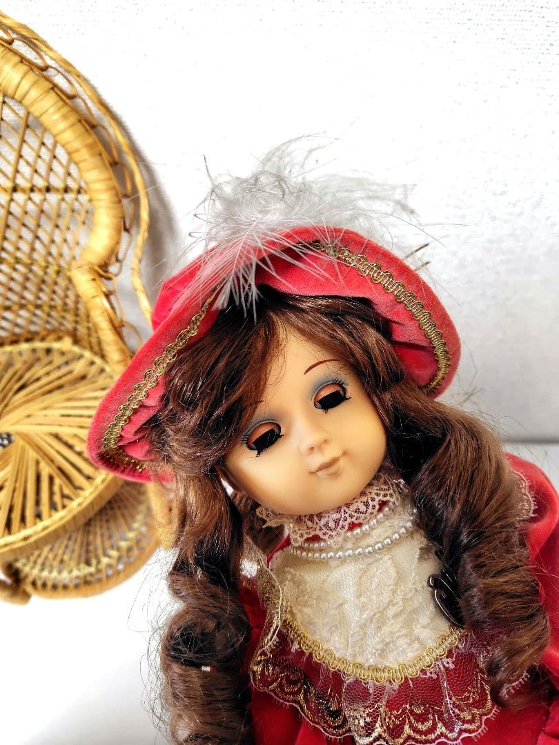 Oike オオイケ ドール ビスクドール フランス人形 椅子 昭和レトロ