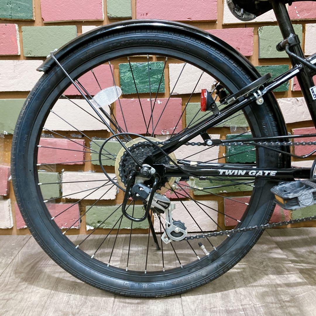子供用 自転車 TWIN GATE ブラック 24インチ 変速付き - メルカリ
