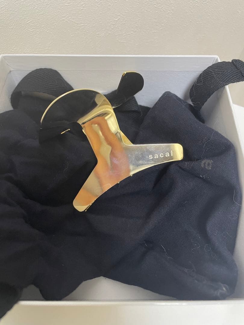 sacai S ヘアクリップゴールド