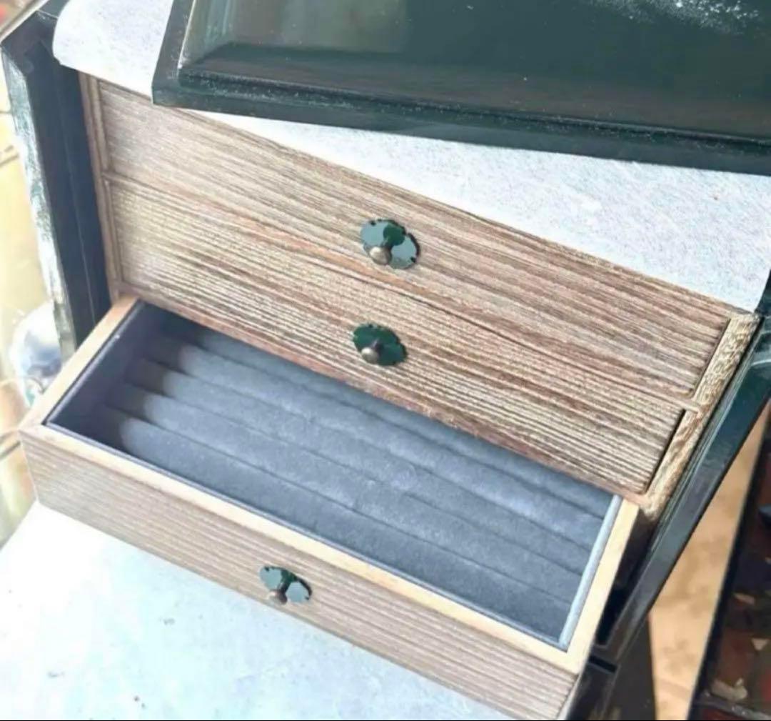 2191様感謝‼️ラストJAPAN輪島螺鈿蒔絵宝石箱「銀河-翠みどり」1点