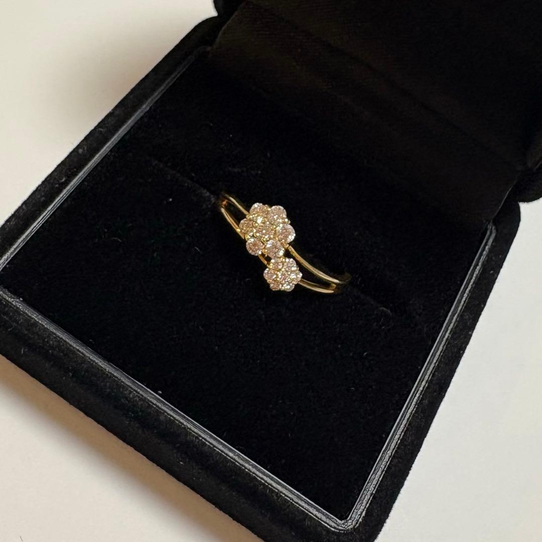 K18　ダイヤモンド　指輪　リング　お花 imgrc0071339741.jpg