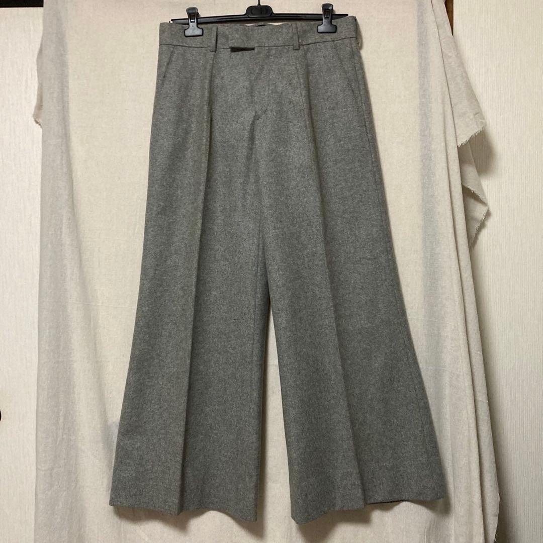 ディオールオム 06AW エディ期 カシミヤ混 フレアワイドパンツ - メルカリ