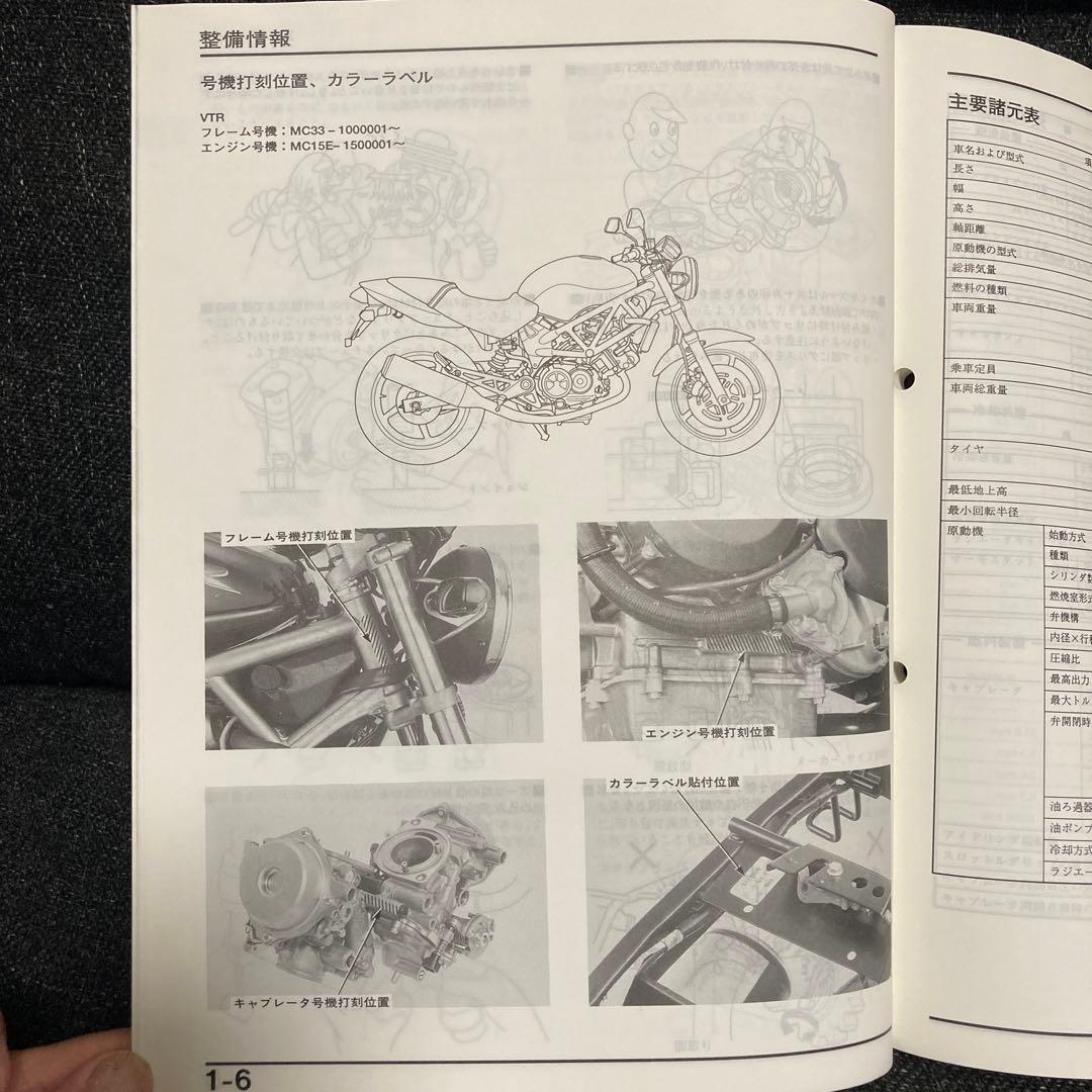 ホンダ VTR250 ［MC33］純正サービスマニュアル - メルカリ