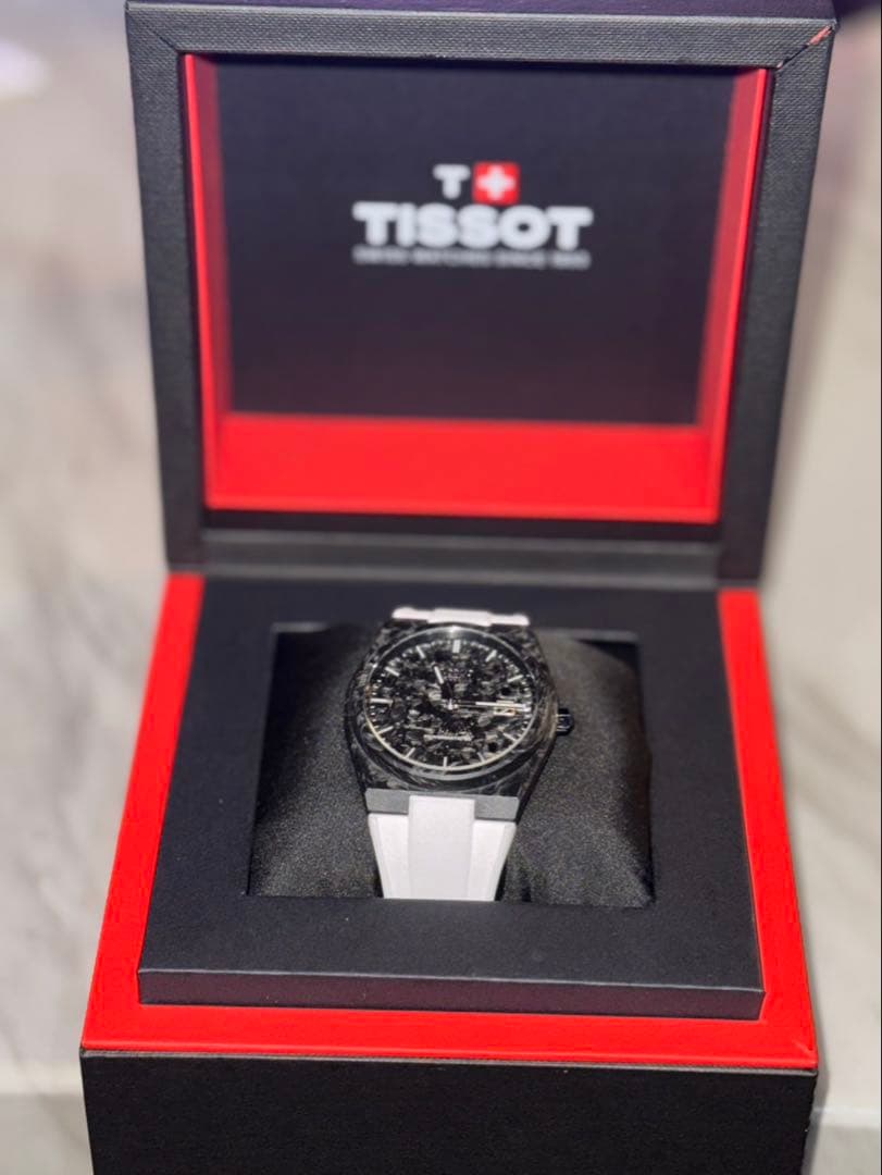 Tissot メンズ 時計 PRX フォージドカーボン