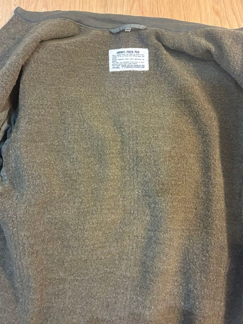 m43 パイルライナージャケット　c.c.masters US ARMY