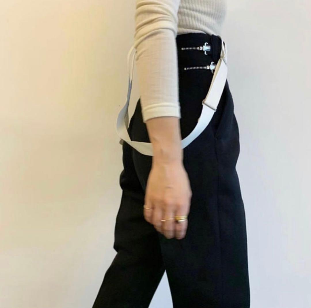 fumika uchida サスペンダーパンツ36 フミカウチダ 黒 - メルカリ