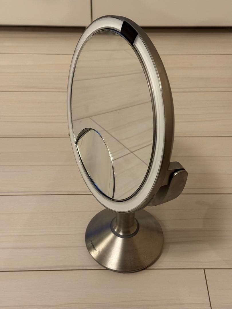 【保証書あり】simplehuman センサーミラー トリオ 直径20cm センサーミラートリオ 1倍/5倍/10倍 拡大鏡 | Simplehuman