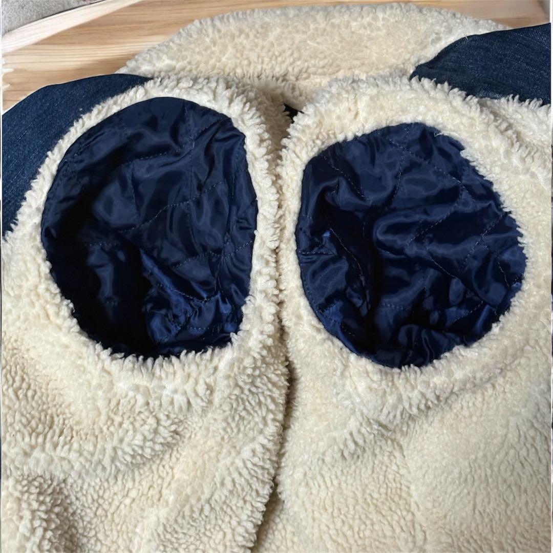 希少】Schott デニムライダースジャケット Sサイズ ボア - メルカリ