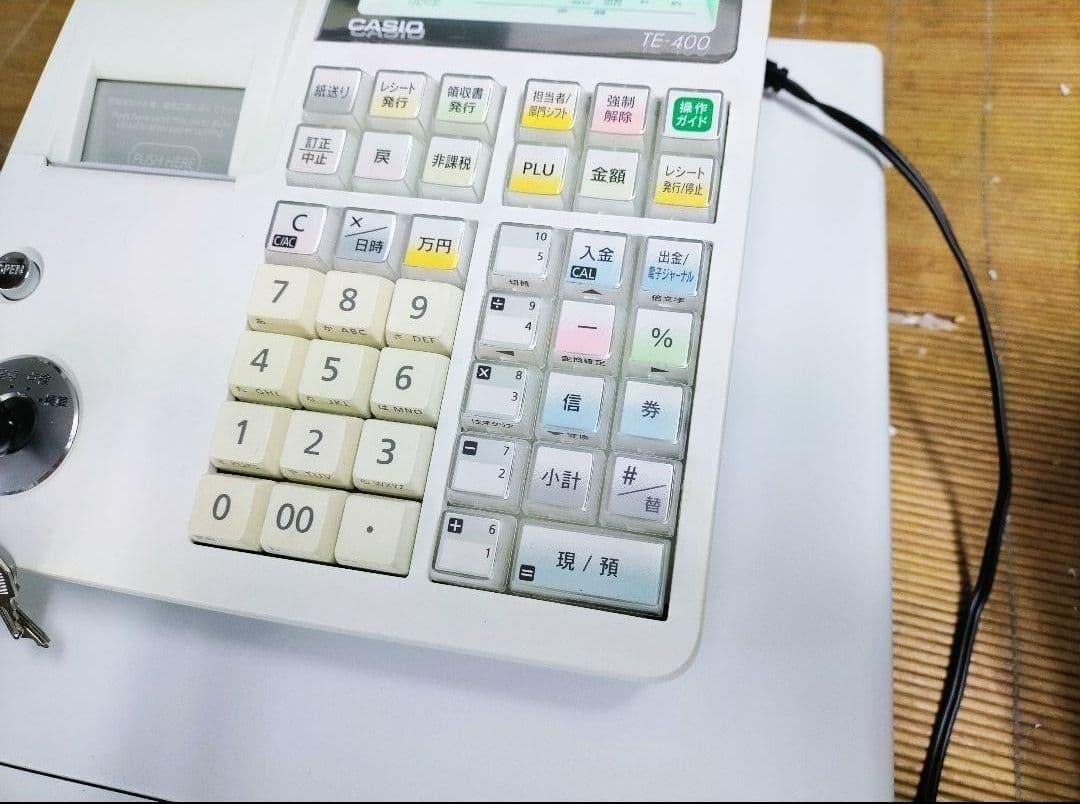 カシオレジスター TE-400 フル設定無料 PC連携売上管理 131313 CASIO
