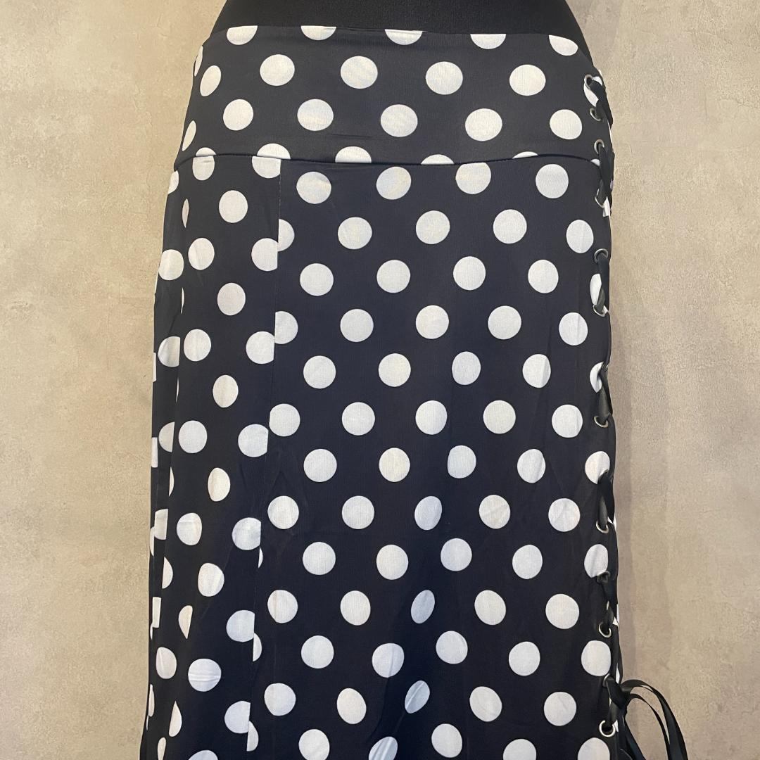 フラメンコ衣装 ファルダ マーメイドシルエット 水玉L〜LL レッスン