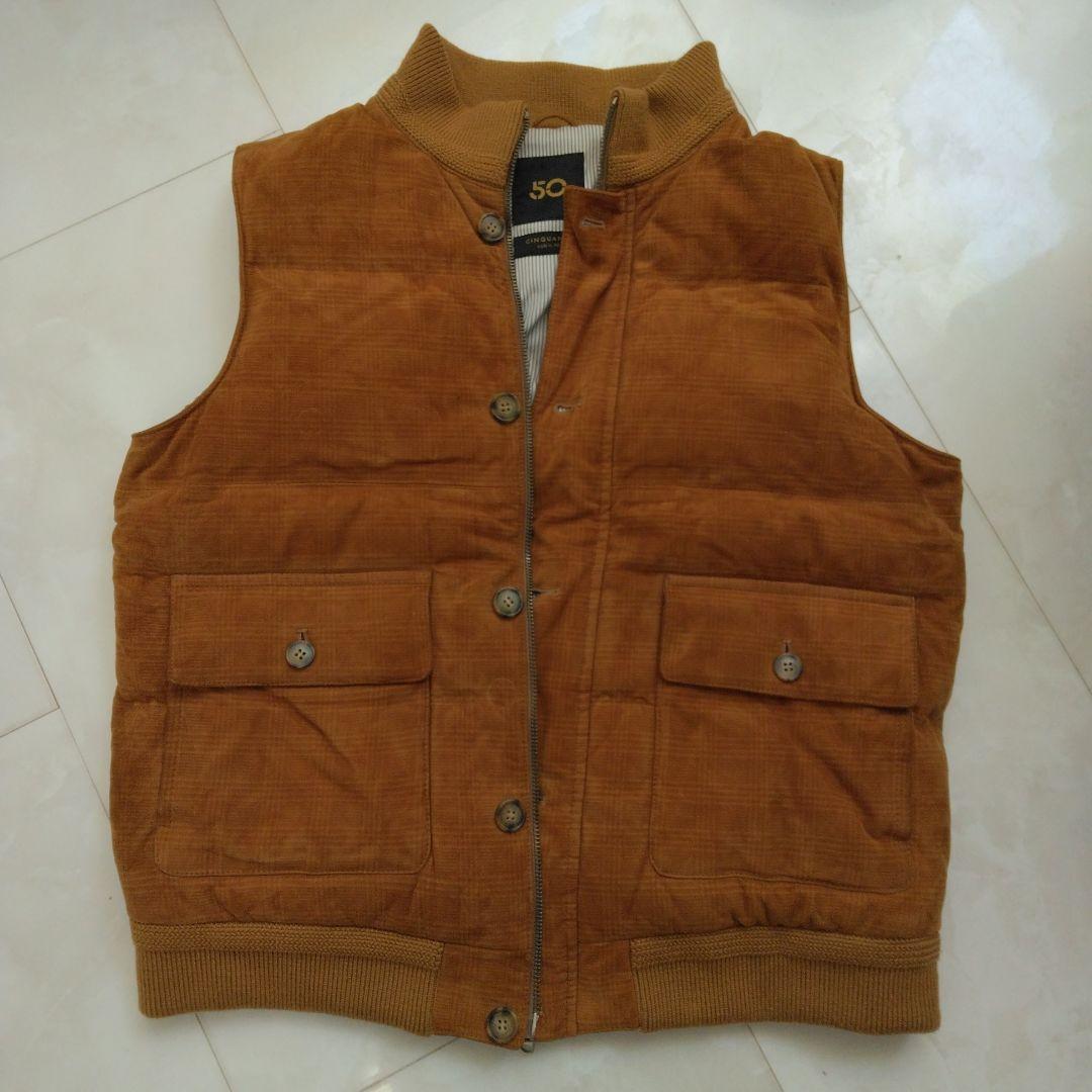 美品　 cinquanta ヤギ革　ダウン90 チンクアンタ スエード　ベスト 楽天市場】チンクアンタ ベスト（メンズファッション）の通販