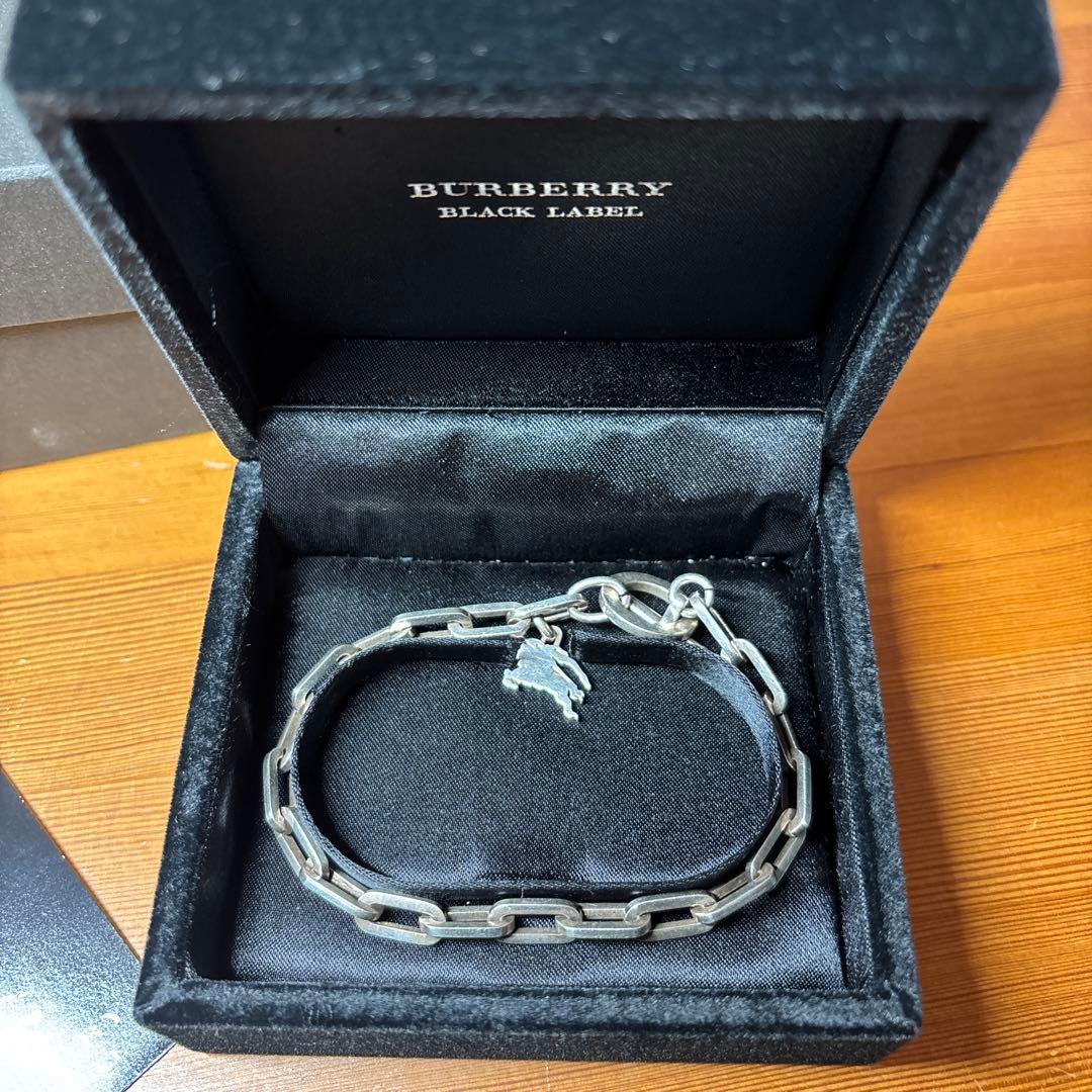 BURBERRY BLACK LABEL シルバー925 ブレスレット