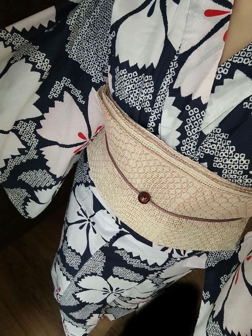 浴衣 なでしこ 絞り