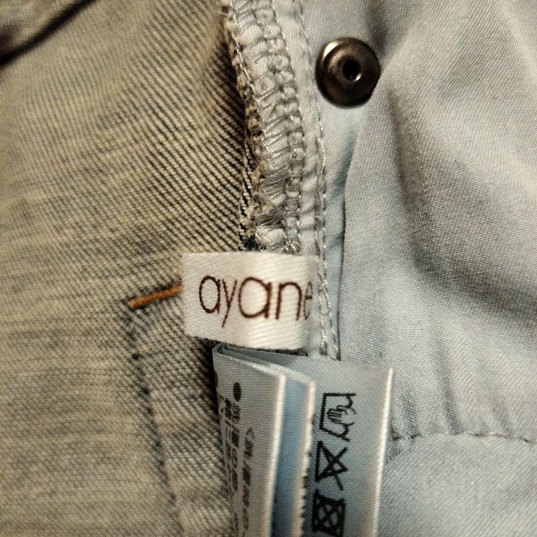 美品【ayane】ペイントデニム ブリーチ サイズ38