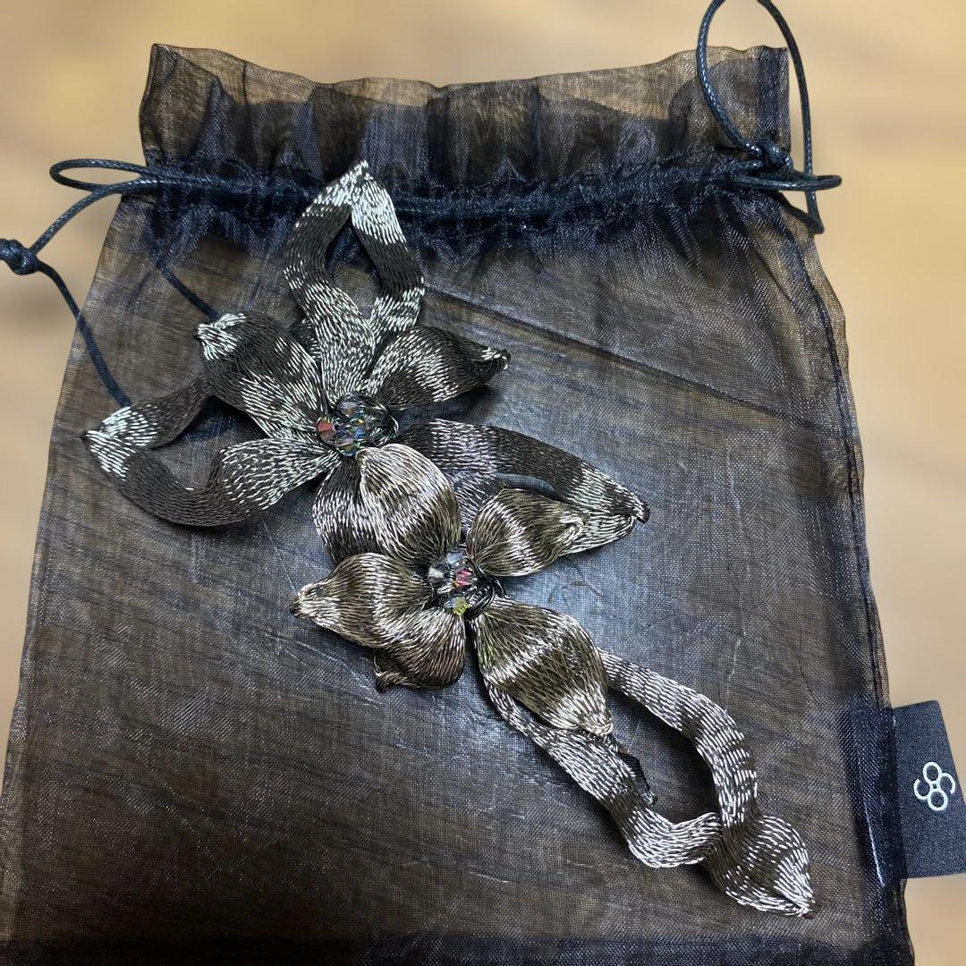 コレットマルーフ　フラワーバレッタ コレットマルーフ/colette malouf】メッシュ ドッグウッド ダブル