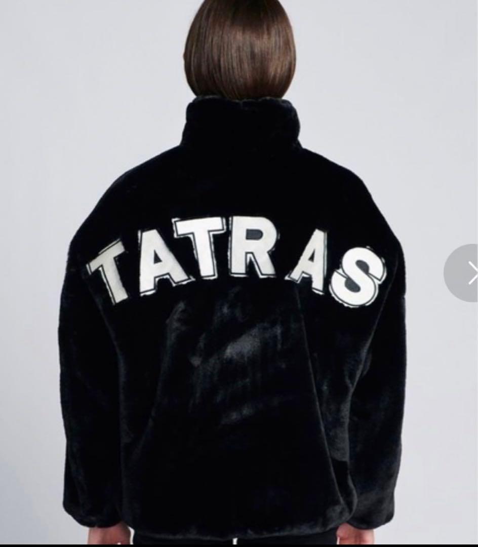 極美品*タトラス 23AW エコファー バックロゴ ブルゾン ボアジャケット