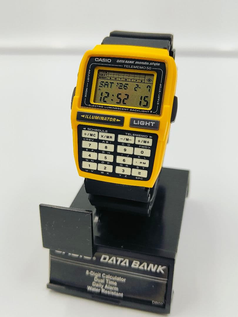 CASIO DBC-63 MONDO STYTE デジタル腕時計 美品 CASIO DATABANK DBC-63 データバンク mondo style モンドスタイル