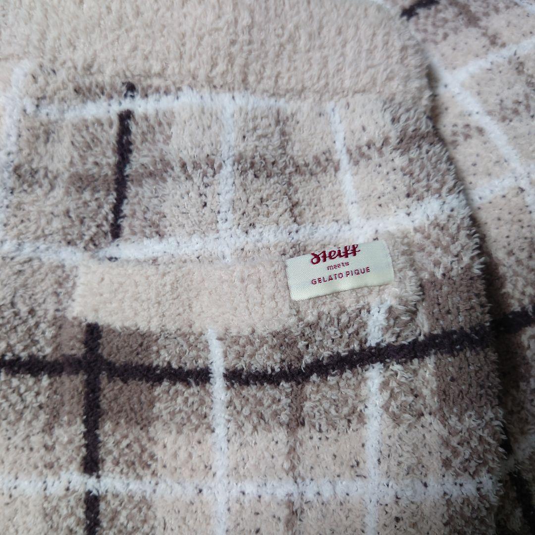 ジェラートピケ シュタイフ プルオーバー＆チェック柄ロングパンツ