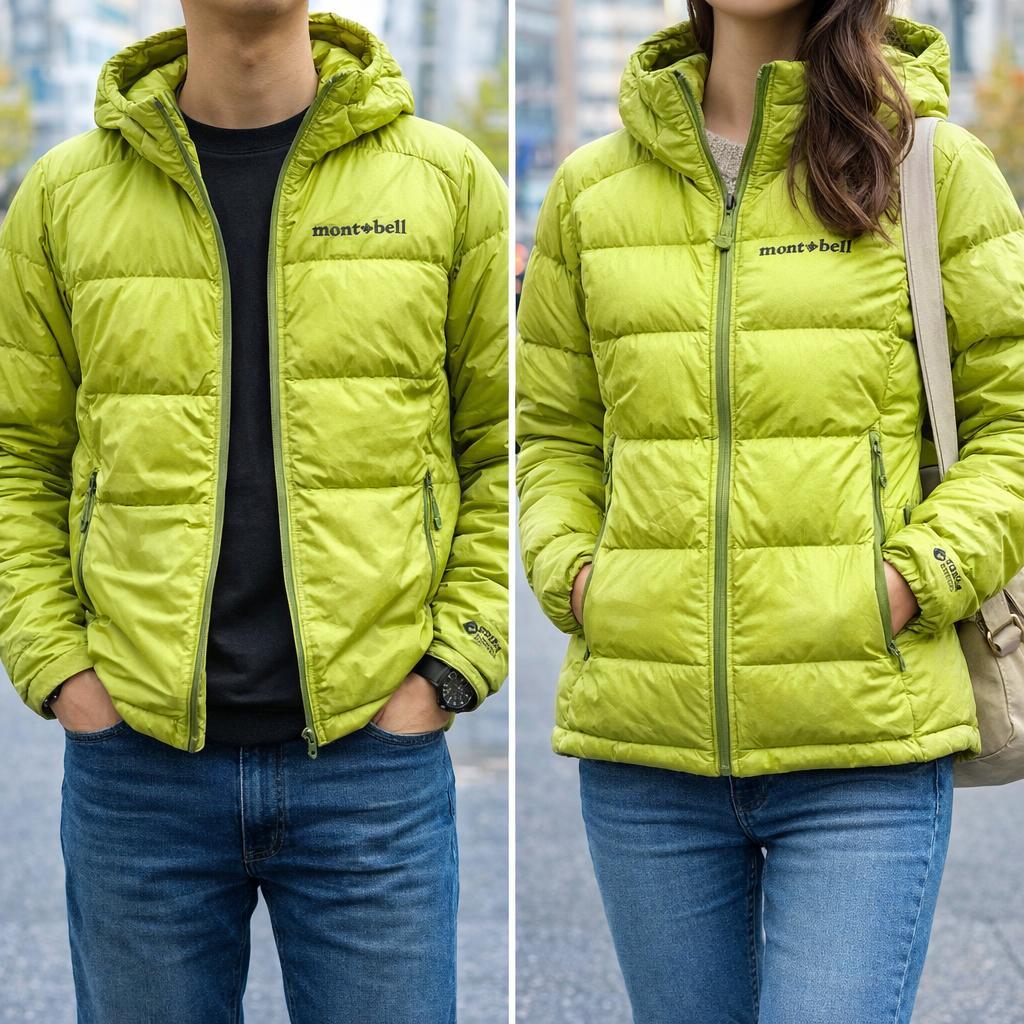 希少カラー/美品】モンベル パーマフロストライトダウンパーカ