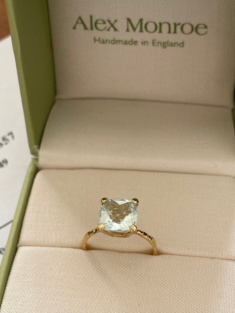 Alex Monroe アクアマリンリングの通販はau PAY マーケット - 輸入雑貨