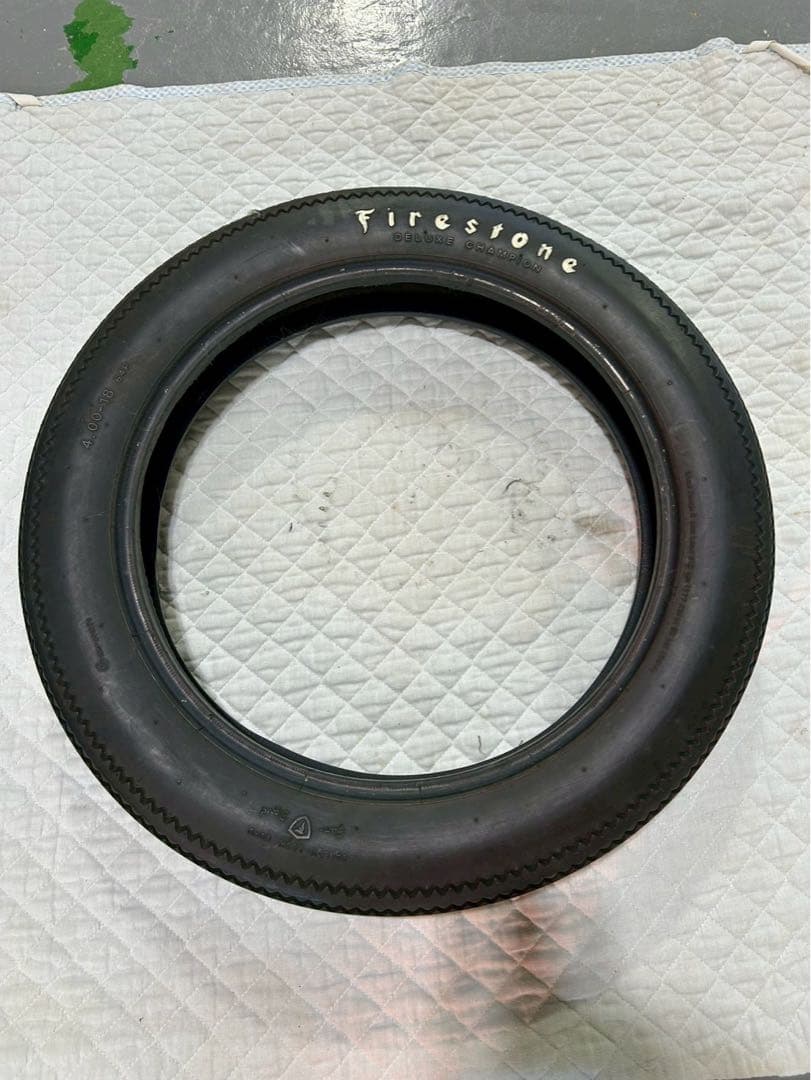 Firestone ホワイトレター18インチ　バイク用タイヤ FLAT4 ONLINE SHOP / Firestone ワイドオーバル ホワイトレター