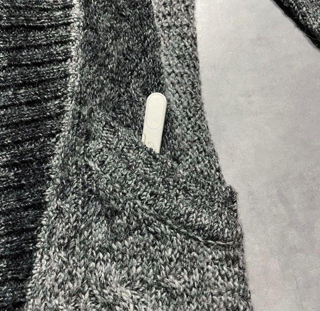 “Roen” skull knit long cardigan gown y2k