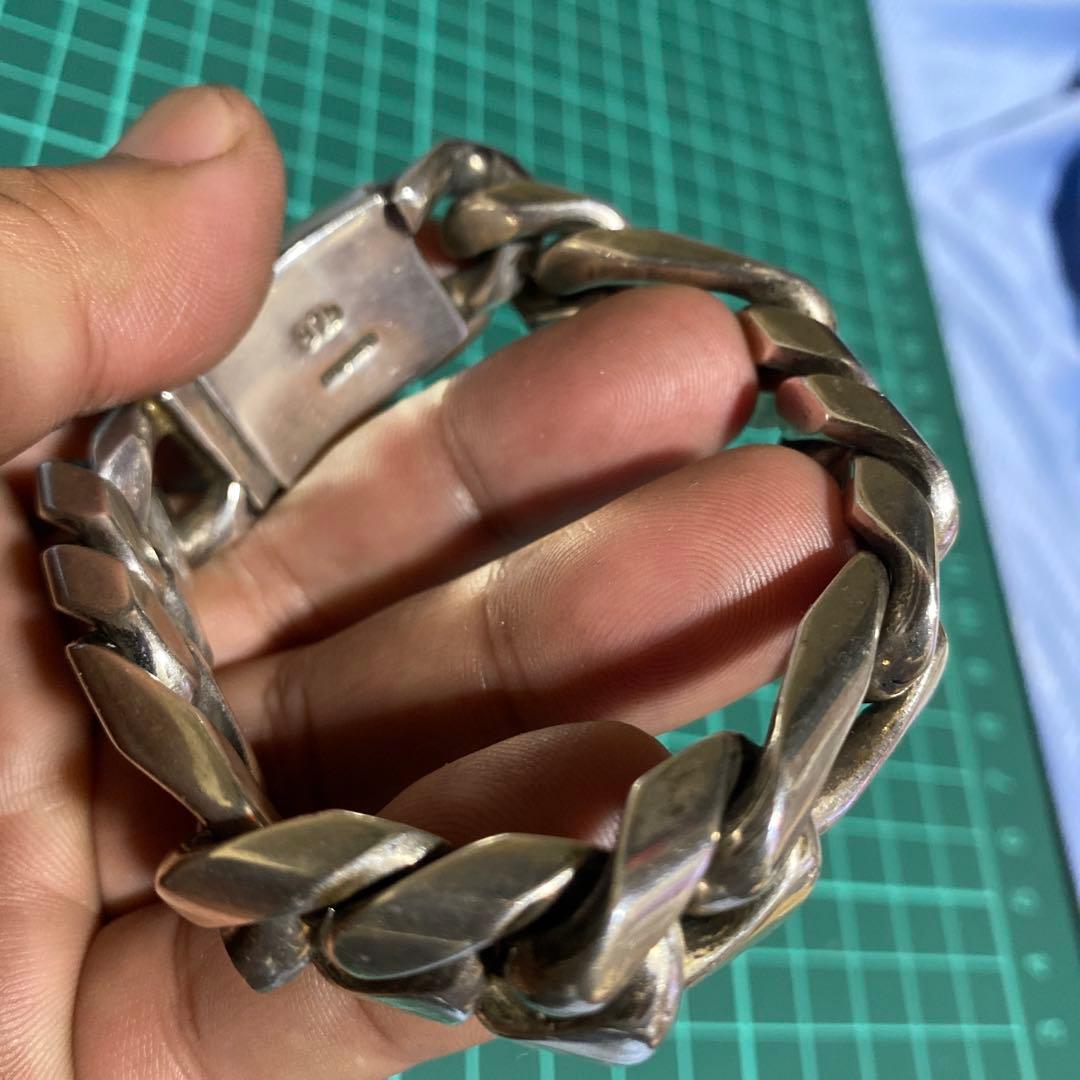 すごく素早い様専用 ブレスレット925 メキシコ 喜平 ユリモチーフ