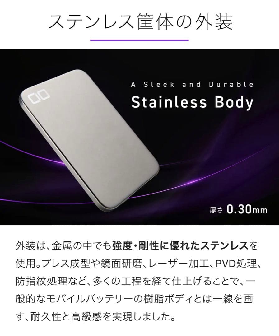 新品未開封 CIO SMARTCOBY ULTRA SLIM 3K シルバー - メルカリ