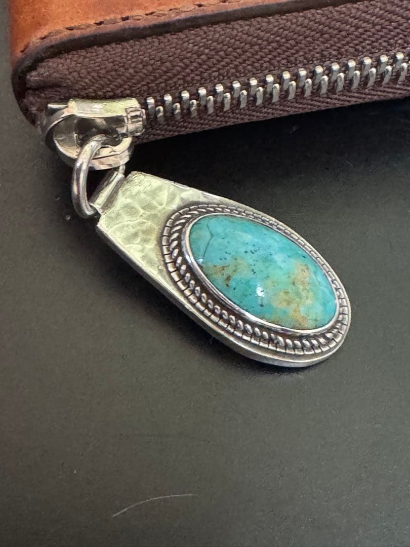 ⭐︎7SENSE ホーウィンスタンプ シェルコードバン長財布 ターコイズ