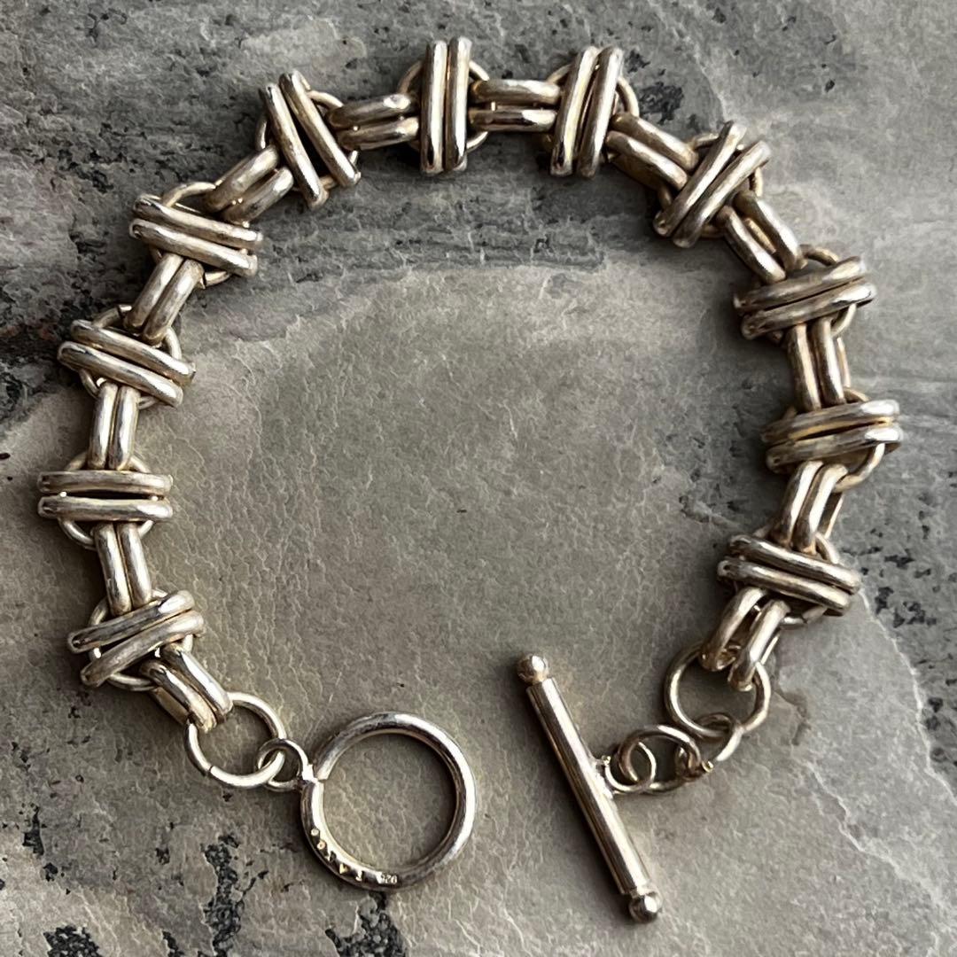 ヴィンテージ メキシカンチェーン タスコ VINTAGE ブレスレット ヴィンテージ タスコ シルバー オニキス チェーン ブレスレット