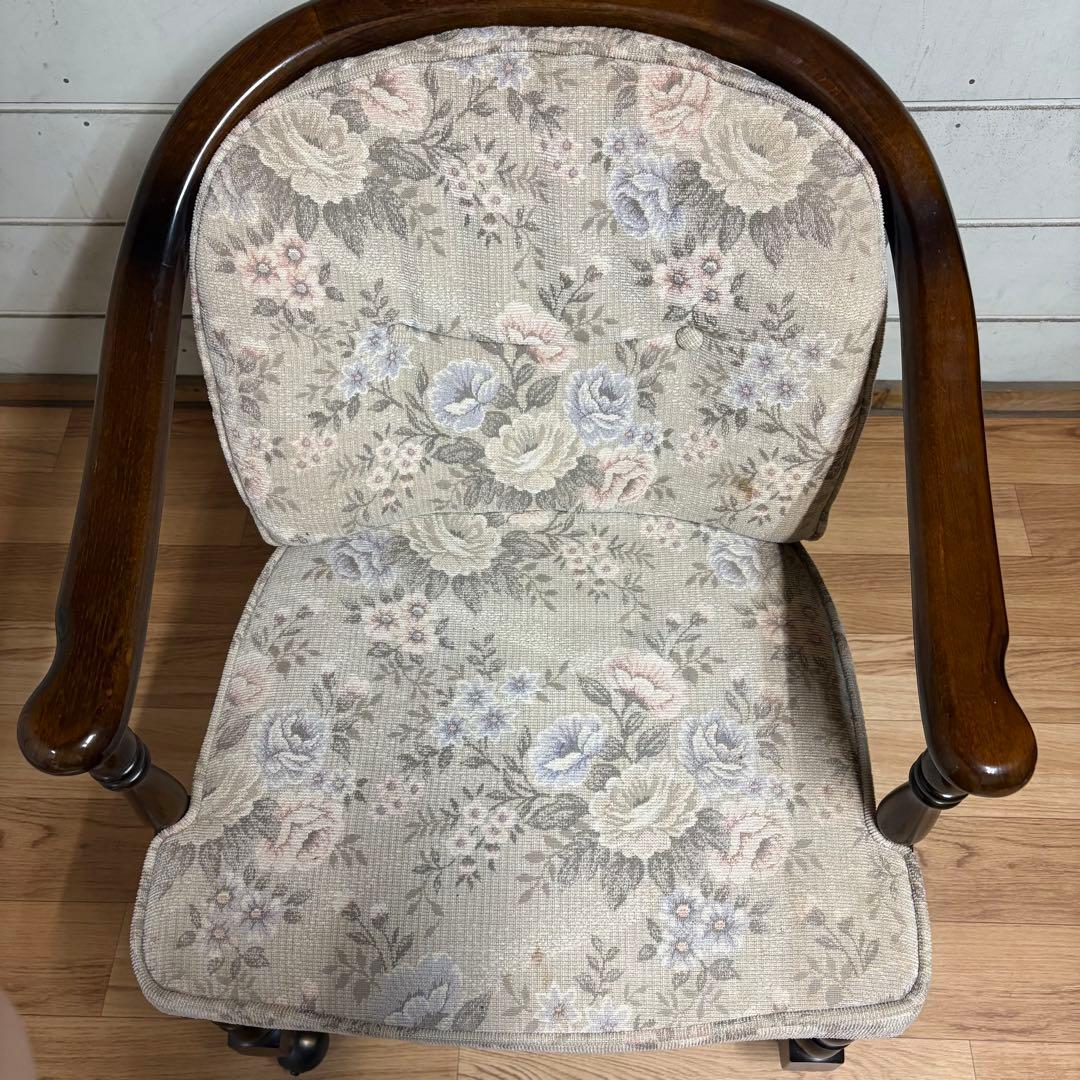 karimoku アームチェア キャスター付き コロニアル 1/4