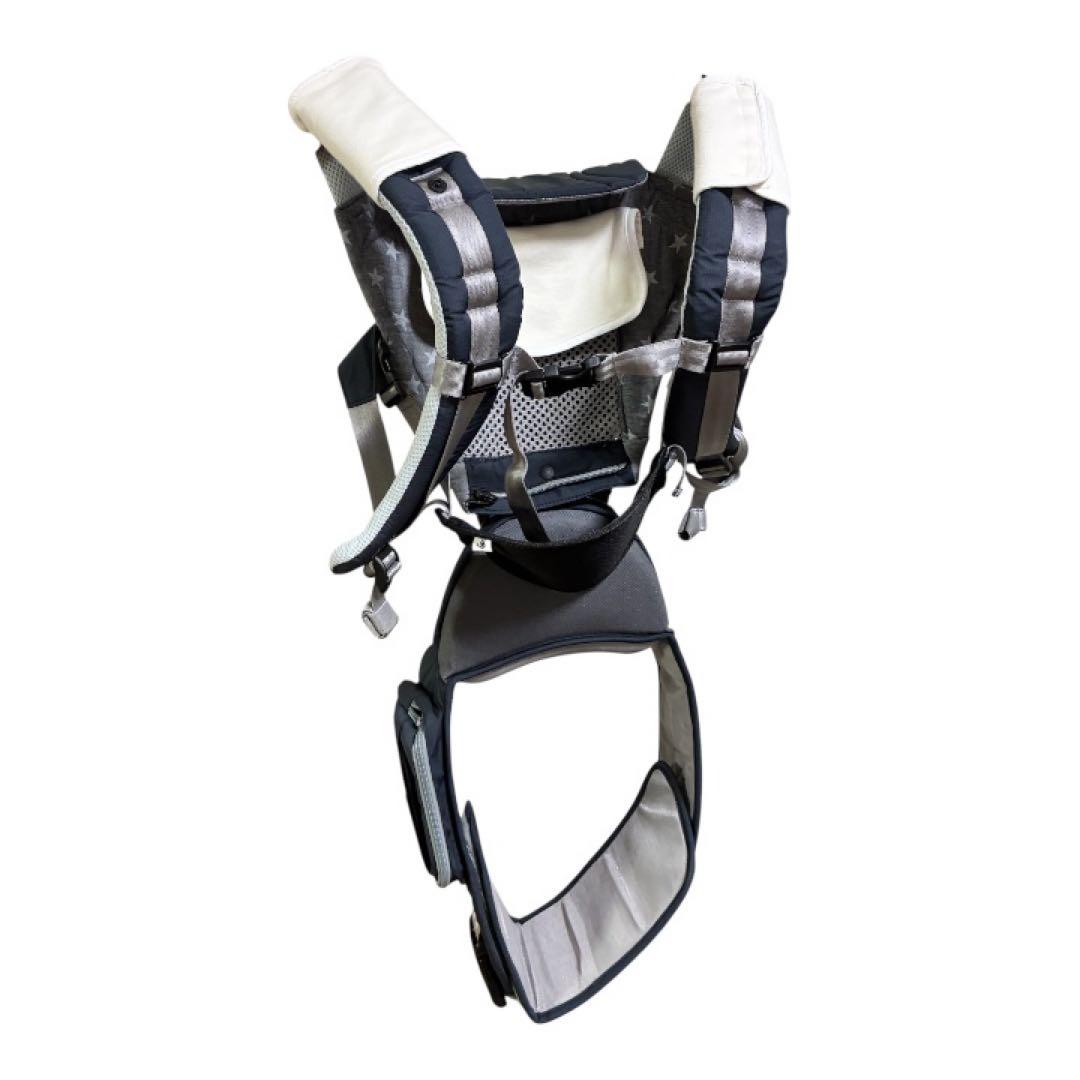 未使用品✨】 ミキハウス×ポグネー ベビーキャリア 抱っこ紐(ブラック