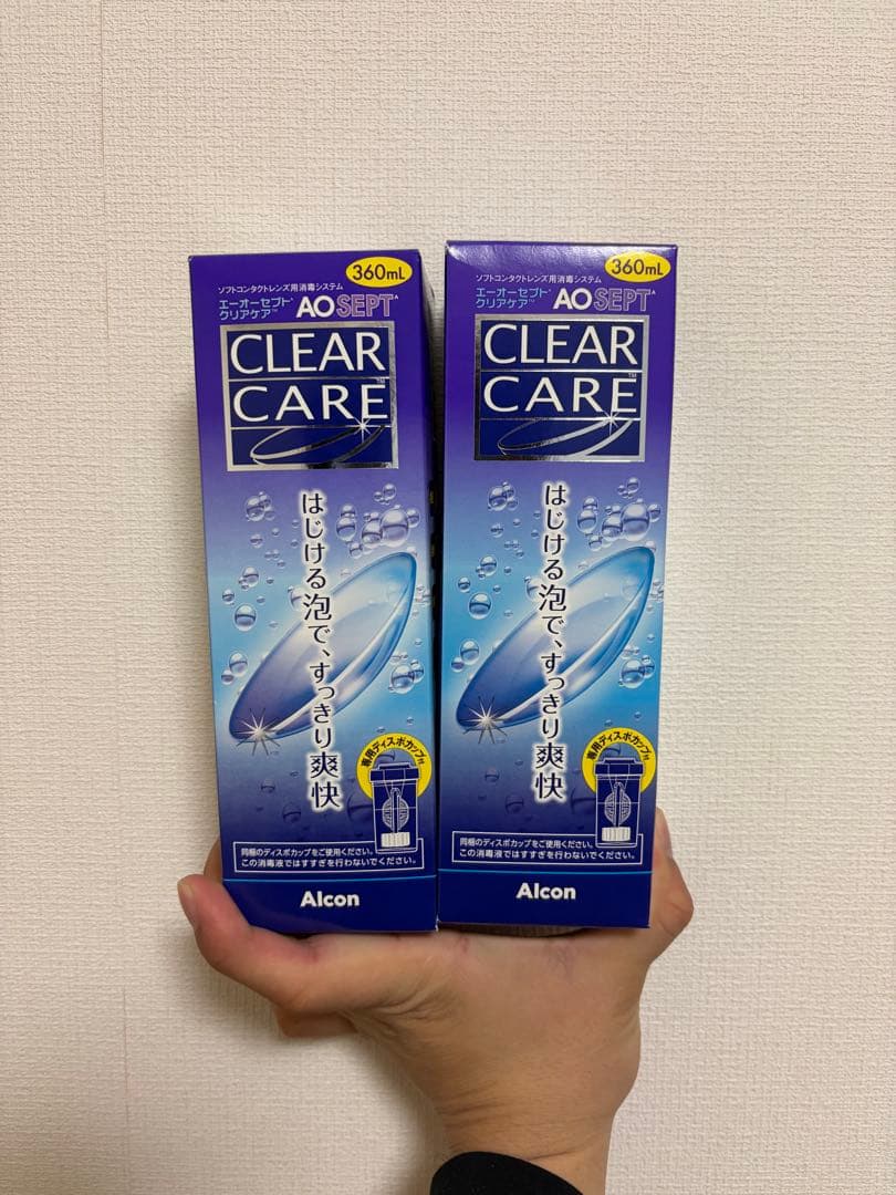 CLEAR CARE 360ml ソフトコンタクト洗浄液 - メルカリ