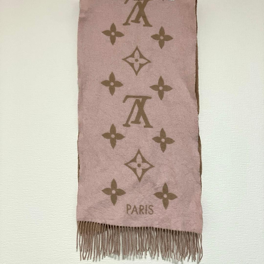 ルイヴィトン マフラー レイキャビック ピンク べージュM78908