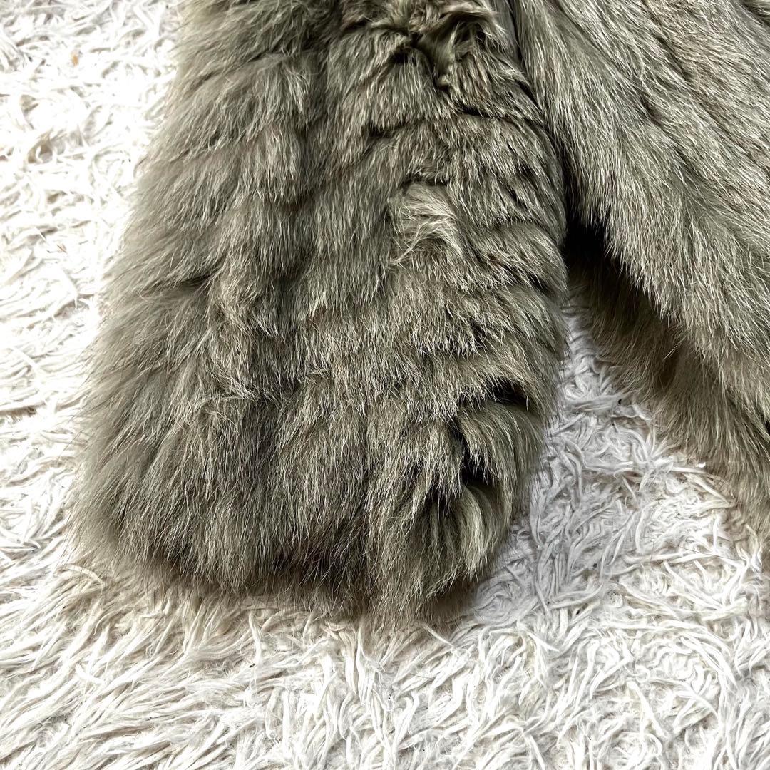 ✨極美品✨SAGA FOX 最高級シルバーフォックスコート 銀サガ 刺繍 11