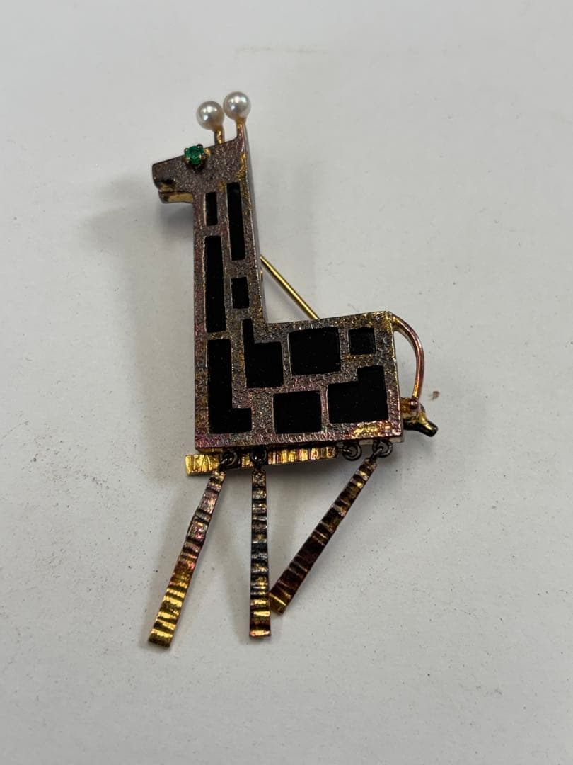 あ*ら様 田崎真珠　ヴァンテージ　キリンデザイン ブローチ あ*ら様 田崎真珠 ヴァンテージ キリンデザイン ブローチ