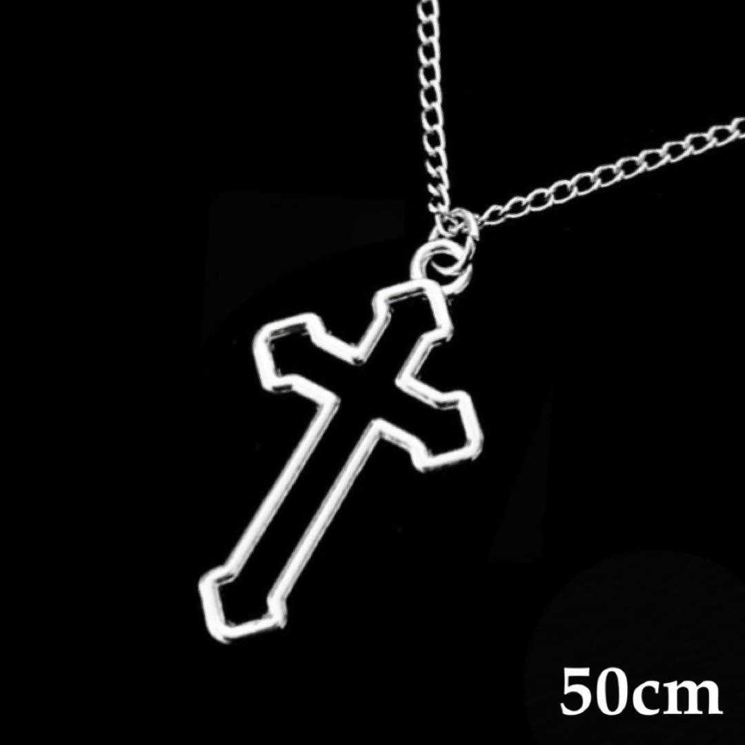 十字架 ゴシッククロス ネックレス シルバー y2k グランジ - メルカリ