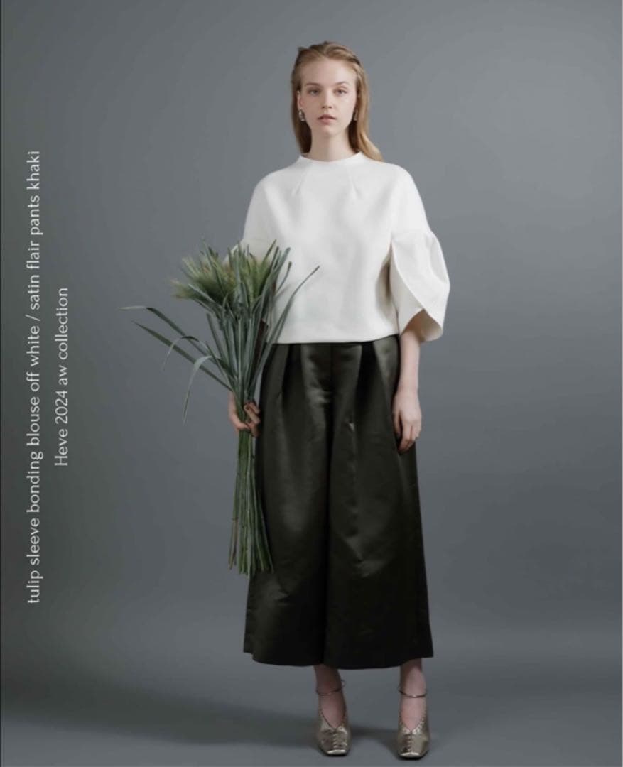 ヘイブ　heve サテンフレアガウチョパンツ 中古・古着通販】Heve (ヘイヴ) サテンガウチョパンツ ピンク サイズ