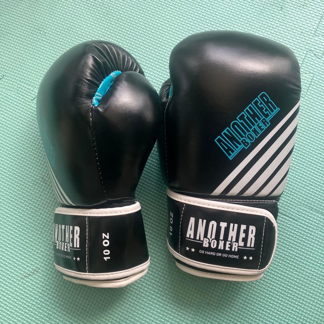 ANOTHER BONER ボクシンググローブ 10 OZブラック/ブルー - メルカリ