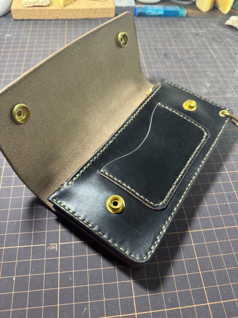 トラッカーウォレットロング【クロムエクセル】3層 シニュー糸