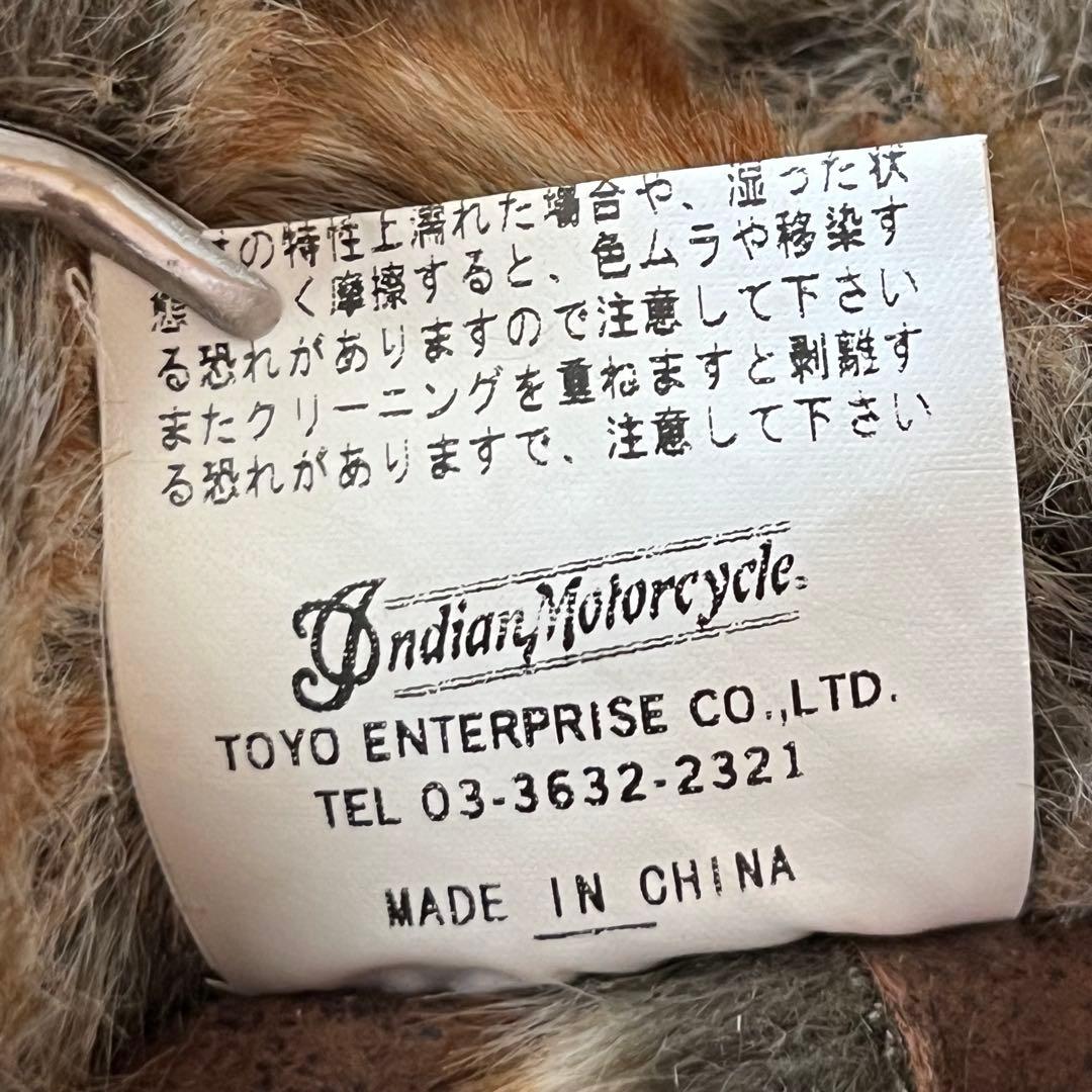 INDIAN MOTORCYCLE 4B フェイクムートンコート 40 Lサイズ - メルカリ