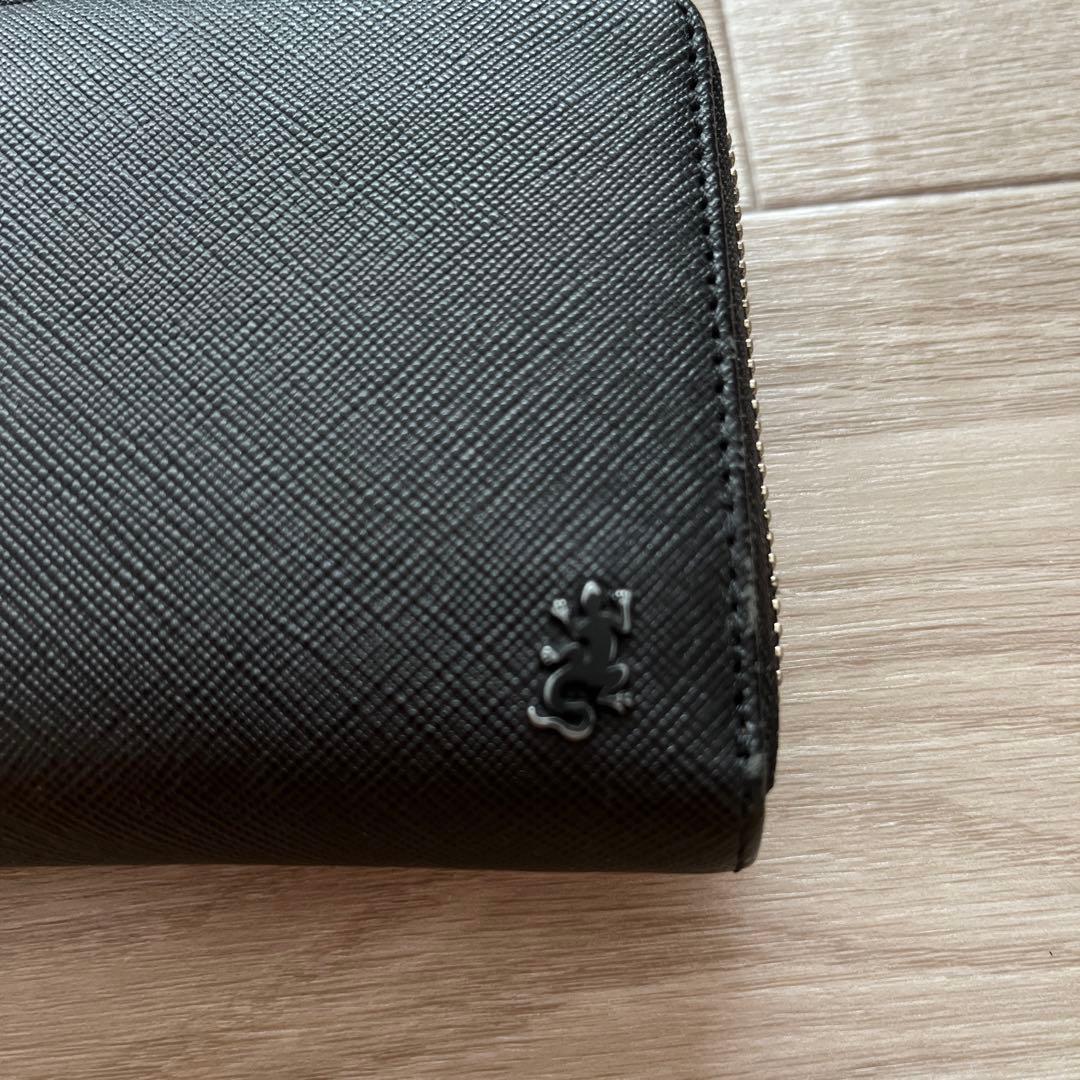 agnes b. アニエスベー voyage 長財布 ブラック トカゲ - メルカリ