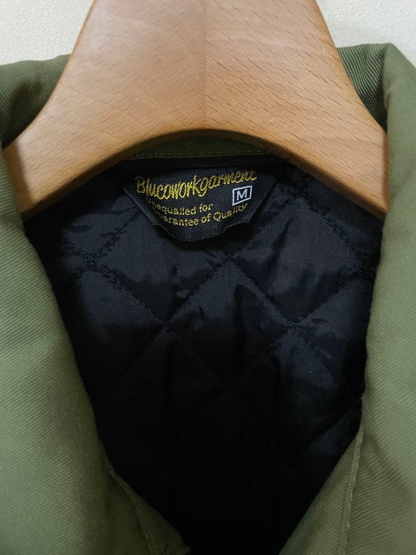 超美品 bluco ブルコ ワークジャケット キルティング バイカー M