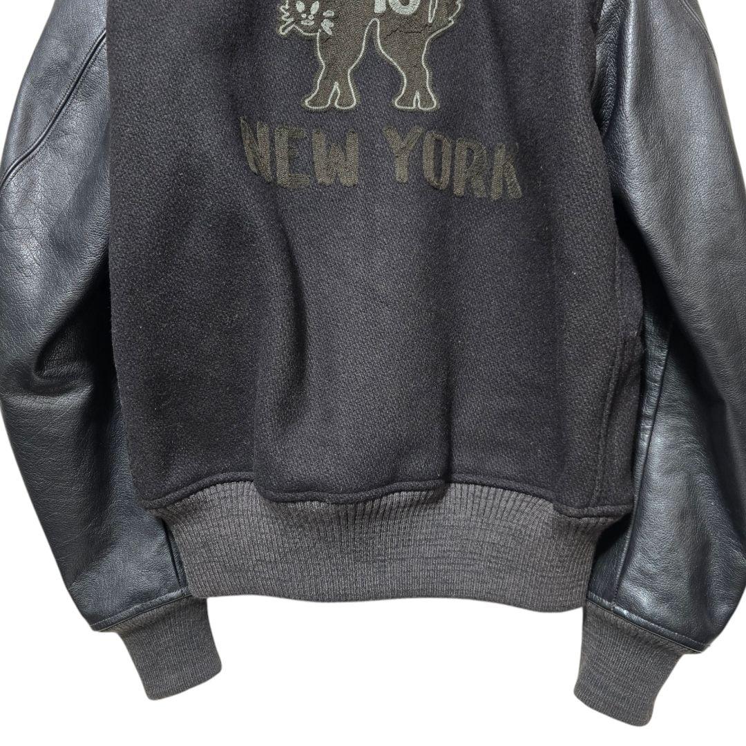 不朽の名作】RRL バーシティジャケット ブラックキャット スタジャン S