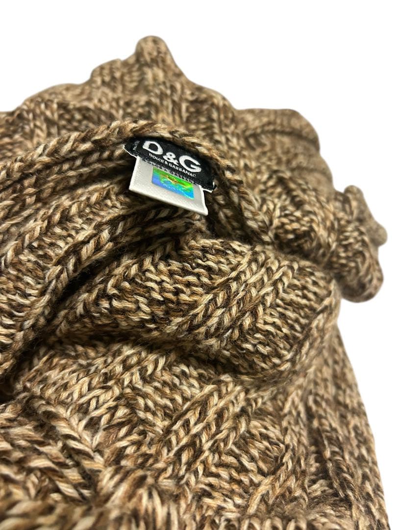 D&G 超ロングマフラー 2.2m イタリア製 男女兼用 ドルチェ＆ガッバーナ