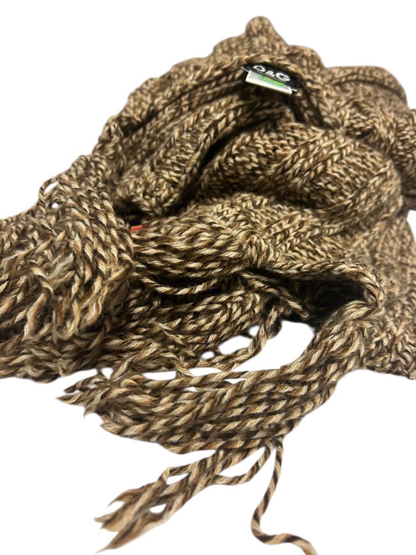 D&G 超ロングマフラー 2.2m イタリア製 男女兼用 ドルチェ＆ガッバーナ